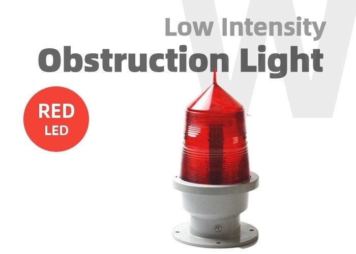Luce solare infiammante ROSSA di aviazione di illuminazione di ostruzione della torre di GZ155 220V per la gru a torre