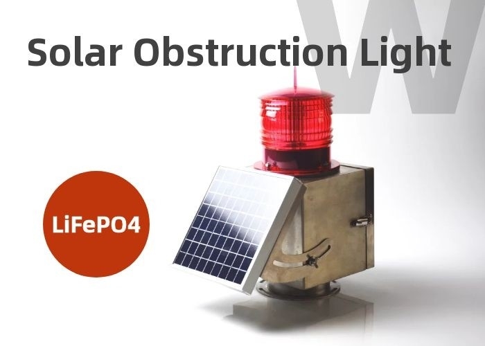 Tipo medio luce alimentata solare di intensità ICAO di aviazione della luce di ostruzione di B IP67